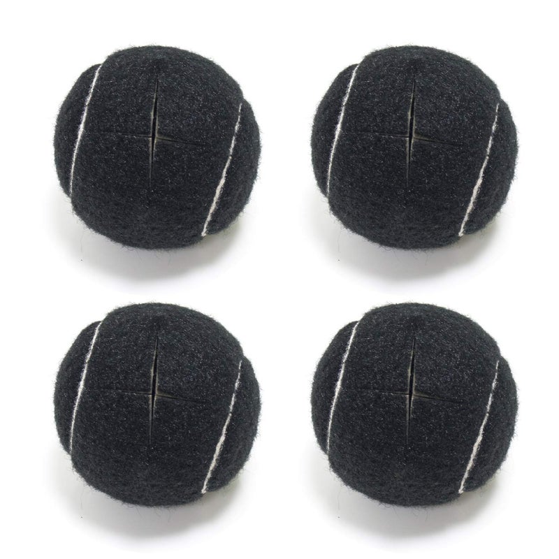 URBEST Walker Tennis Balls 4pcs Precut Heavy Duty Tennis Balls for Walkers, Pre Cut, Black - Image 1